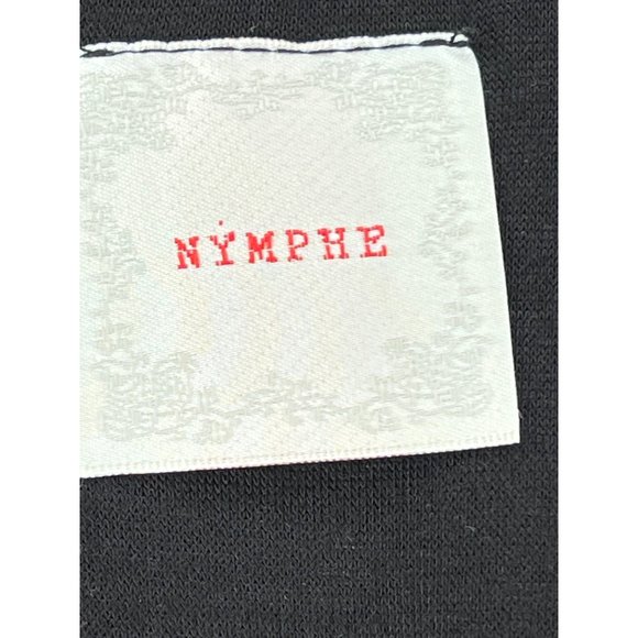 NYMPHE Maxi A-Line Women's Dress Black Top Orange Skirt Layered - Picture 10 of 12